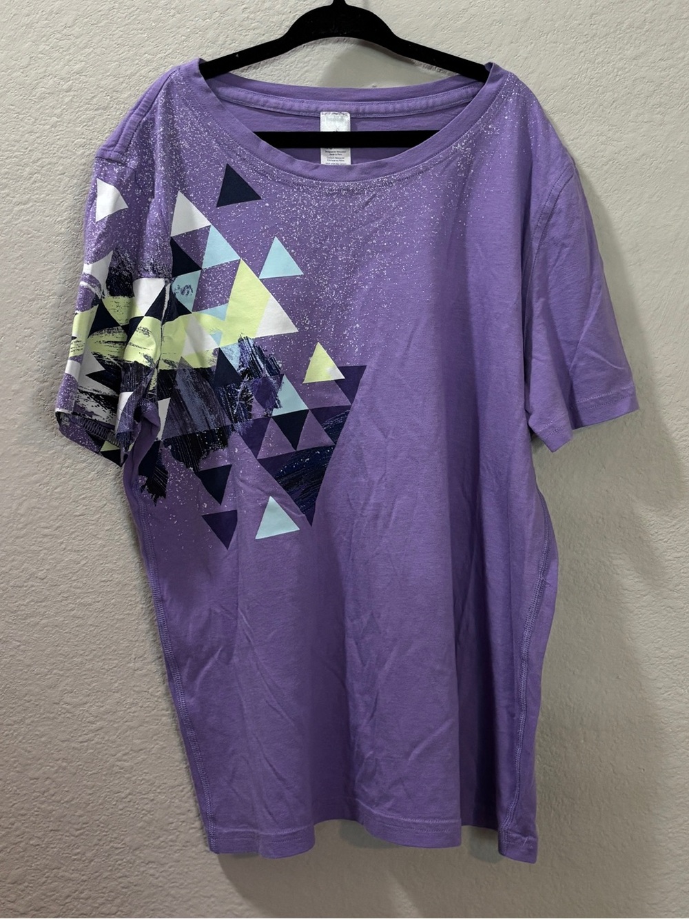Ivivva by Lululemon Girls Purple Geometric Print Graphic Tee Size 12